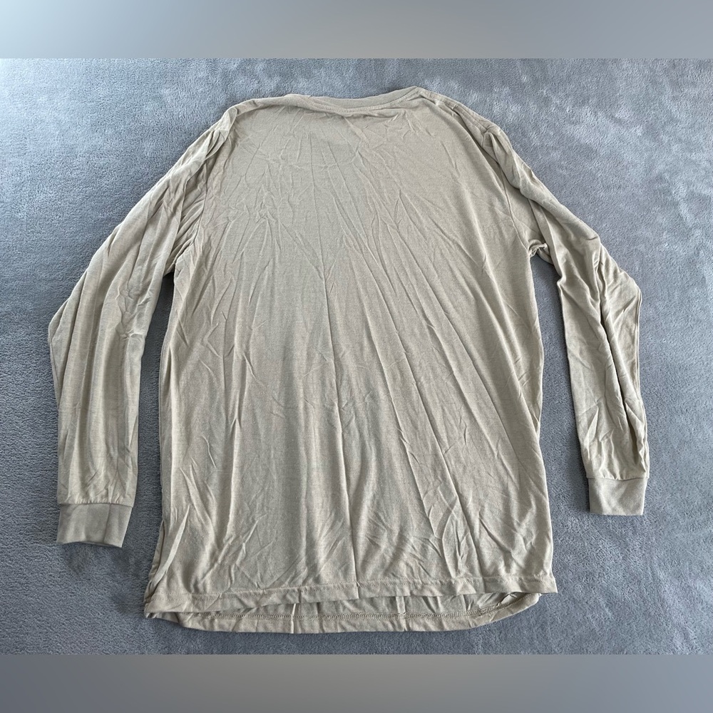 Drifire T Shirt Mens Sz XL Beige FR Work Fire Flame Resistant Long Sleeve Cat 1 - Picture 13 of 14